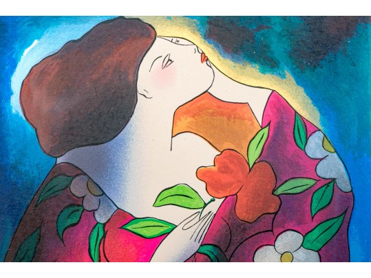 Linda Le Kniff (Brazil/France, B.1949) Ltd. Ed. Color Serigraph, Exotic Beauty