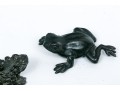 Collection Of Seven Metal Frog Figures