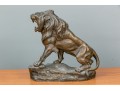 Vintage Cast Brass Lion Figure
