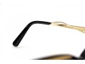 Prescription Dior Black Acrylic And Gold Metallic Sunglasses, Charcoal Lenses