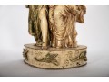 Antique Enameled Sculpture After Moreau Once Electrified