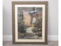 Donny Finley (American, B. 1951) Signed Print, Flowering Yard Of A Brick House