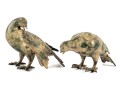 Pair Of Iron Dove Figures