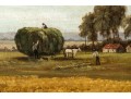 Large Oil On Canvas, Country Landscape 