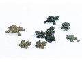 Collection Of Seven Metal Frog Figures