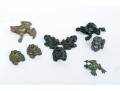 Collection Of Seven Metal Frog Figures