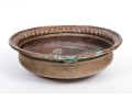 An Antique Copper And A Wooden Bowl