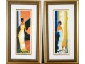 Emile Bellet (France, B.1944) Pair Of Ltd. Ed. Color Prints, Beauties At The Theater