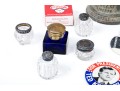 Large Group Lot Of Miscellaneous Table Top And Other Items With US Campaign Buttons And Golf Balls