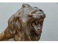 Vintage Cast Brass Lion Figure