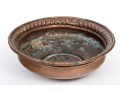 An Antique Copper And A Wooden Bowl