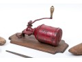 Collection Of Antique Wooden Shoe Maker's Molds And An Antique Coffee Grinder