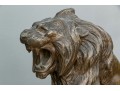 Vintage Cast Brass Lion Figure