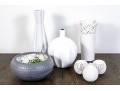 Great Collection Of Vases, Candle Votives And Faux Succulent