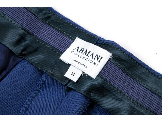 Armani Collezioni, Mitchells Of Westport Blue Purple Blazer, Pants And Skirt Set, Size 14