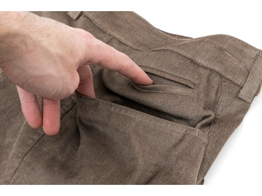 Armani Collezioni Striking Tan Courderoy Pants, Size 10