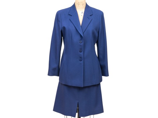Armani Collezioni, Mitchells Of Westport Blue Purple Blazer, Pants And Skirt Set, Size 14