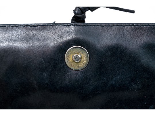 Bottega Veneta Classic Navy Woven Leather Shoulder Bag