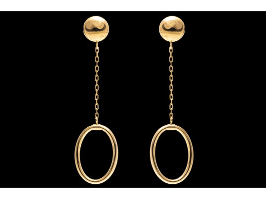 Chic 14K Drop Style Earrings