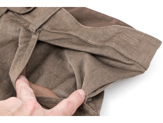 Armani Collezioni Striking Tan Courderoy Pants, Size 10