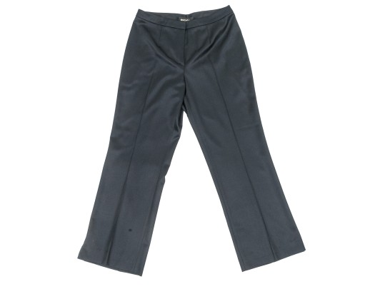 Escada Classic Wool And Silk Black Pants, Size 42