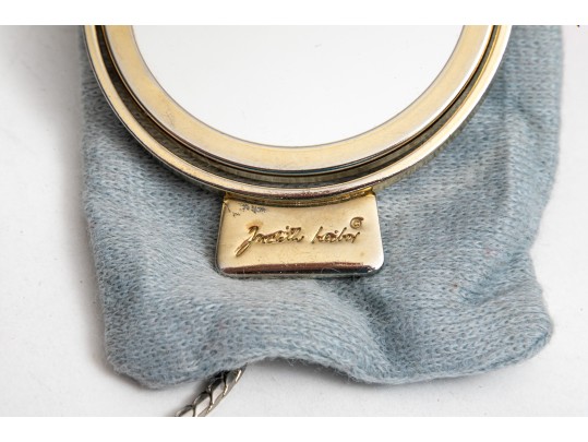 Judith Leiber Stunning Red Pleated Lizard Bejeweled Clutch/shoulder Bag