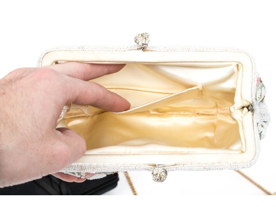 Lot Of Three Evening Bags, Including Donna Karan And Two Vintage Beaded Bags