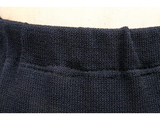 St. John Classic Midi Blue-black Knit Skirt, Size 12
