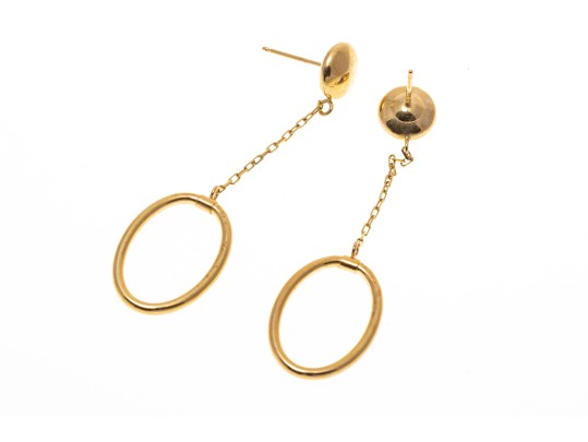 Chic 14K Drop Style Earrings