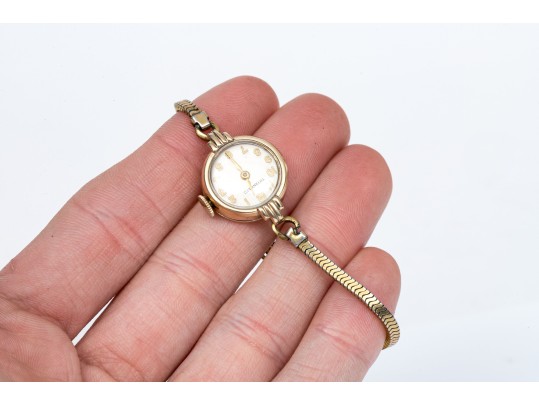 Tiffany & Co. 14k Yellow Gold Vintage Mechanical Watch, Gold Filled Bracelet