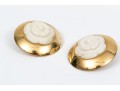Chanel Charming Floral Button Clip Back Earrings