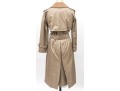 Burberry Classic Tan Button Up Belted Trench Style Coat, With Removable Wool Liner