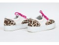 Diemme Fun Leopard Print Pony Hair Sneakers, Size 39.5, Retail $335, Boxed