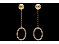 Chic 14K Drop Style Earrings