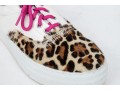 Diemme Fun Leopard Print Pony Hair Sneakers, Size 39.5, Retail $335, Boxed