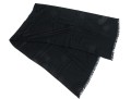 Loro Piana Classic Black Cashmere And Silk Scarf