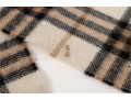 Burberry Stylish Plaid Cashmere Fringed Scarf