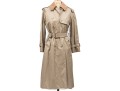 Burberry Classic Tan Button Up Belted Trench Style Coat, With Removable Wool Liner