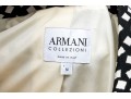 Armani Collezioni Bold Black And Ivory Cotton Blazer (size 14) And Skirt Set (size 12)