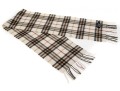 Burberry Stylish Plaid Cashmere Fringed Scarf