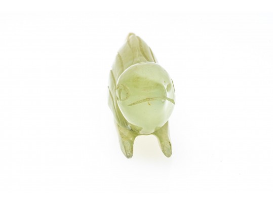 Green Nephrite Jade Carved Figurine