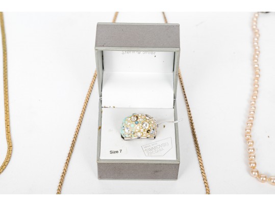 Assorted Lot Of Costume And Gold Filled Jewelry Pieces