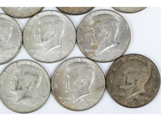 Eleven Kennedy Half Dollars, Years 1965-1967