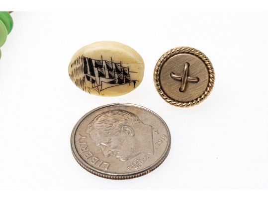 Assorted Lot Of Costume Jewelry Including Ralph Lauren, Trifari, Monet