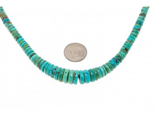 Lot Of Four Strung Beaded Necklaces, Turquoise, Tigers Eye And Coral