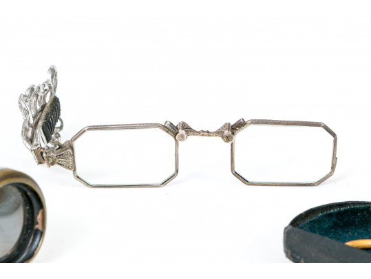 Lot Of Vintage And Antique Glasses And Opera Glasses