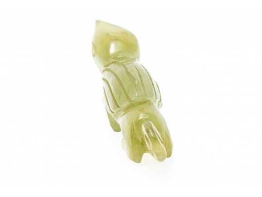 Green Nephrite Jade Carved Figurine