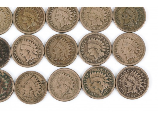 32 American Bronze Indian Head Cents 1860-1864