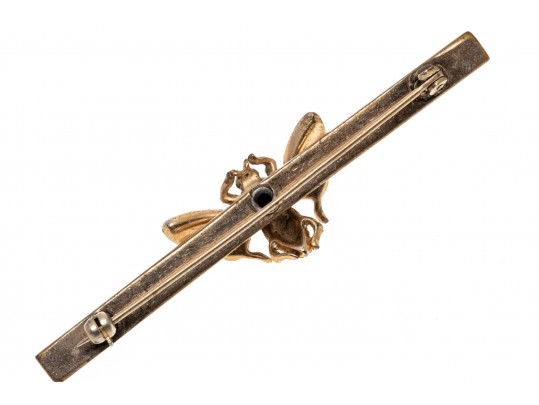 Lot Of Five Vintage And Antique Jewelry Pieces, Including A Victorian Agate Mourners Brooch