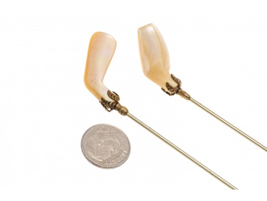 Collection Of Unique And Various Hat Pins, Sterling And 10K